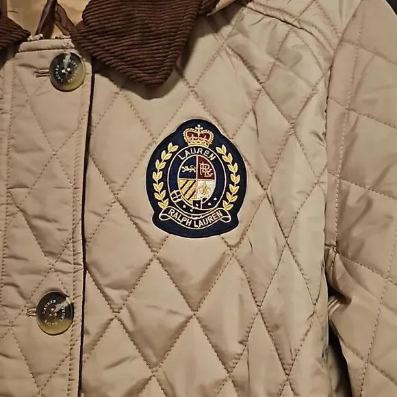 Lauren Ralph Embroidered Quilted Hooded Jacket Size:XL  NWT - Picture 4 of 11